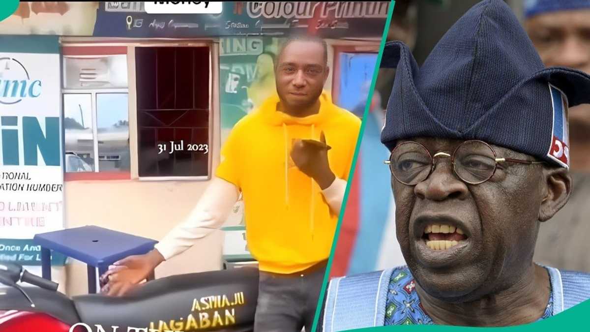 Man’s Emotional Struggle After Vow to Burn Passport if Tinubu Lost